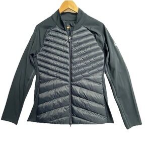 G/FORE Hybrid Quilted Tech Jacket Mens Large Navy Golf Performance Slim Fit